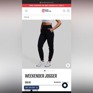 Born Primitive Weekender Jogger, Size L, Black